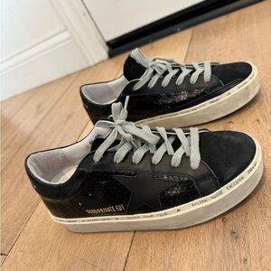 Golden Goose Hi Star Snake Embossed Platform Sneaker